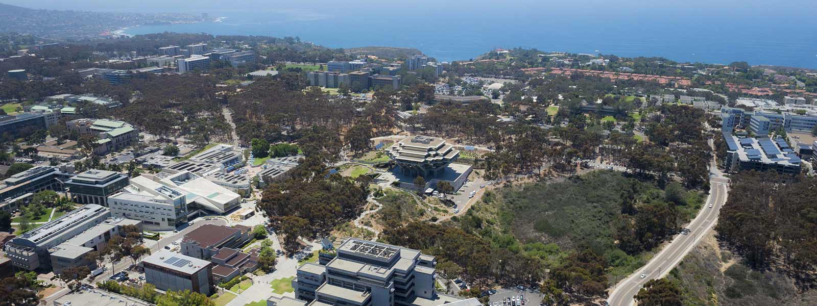 drone picture of UC San Diego
